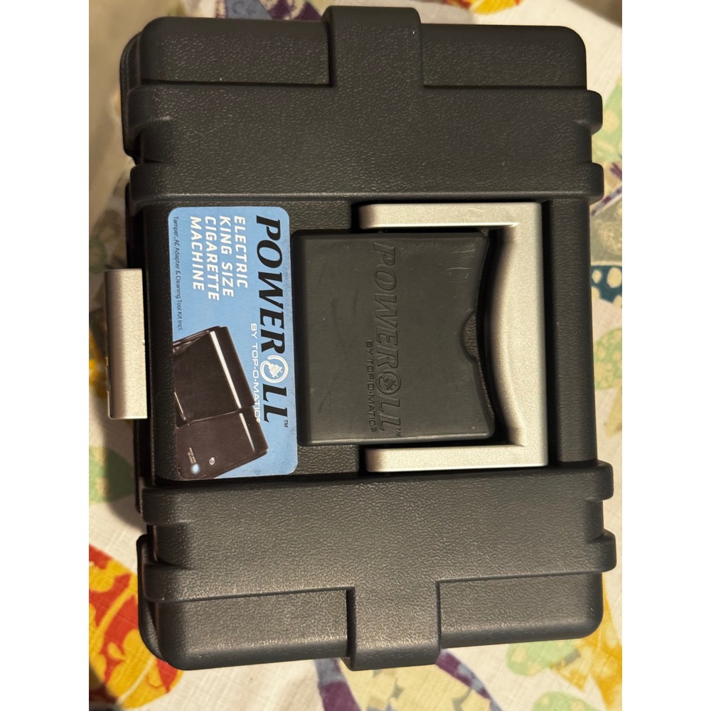 Poweroll by Top-O-Matic Electric King Size Cigarette Machine with Carrying Case